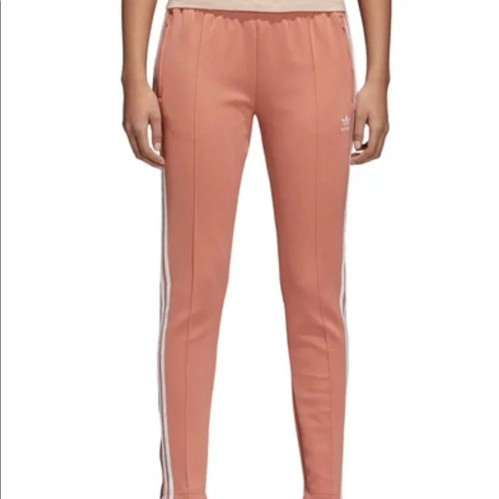 Adidas SST Track Pants in Ambient Blush - Picture 3 of 12